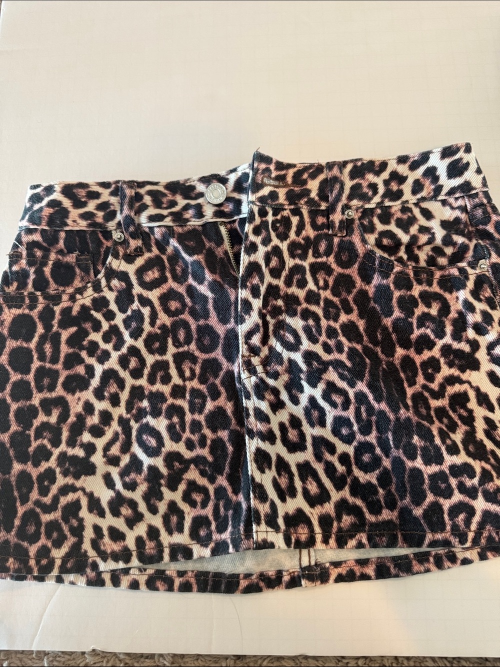 PacSun Leopard Print Skirt in Brown and Black